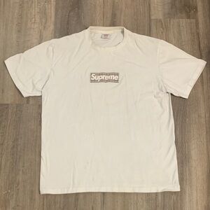 Box Logo Supreme x Burberry Classic White Short Sleeve Tee